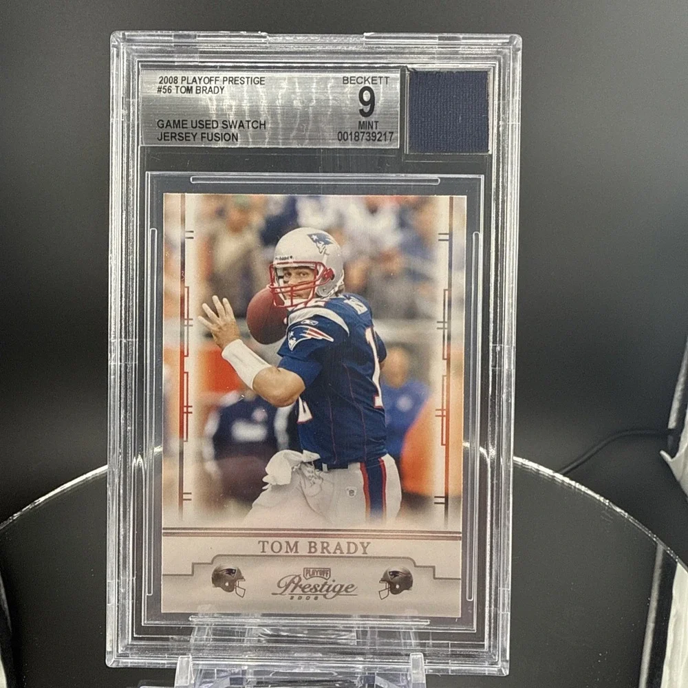 Game Used Jersey Swatch - 2008 Prestige The GOAT Tom Brady #56 BGS 9‎